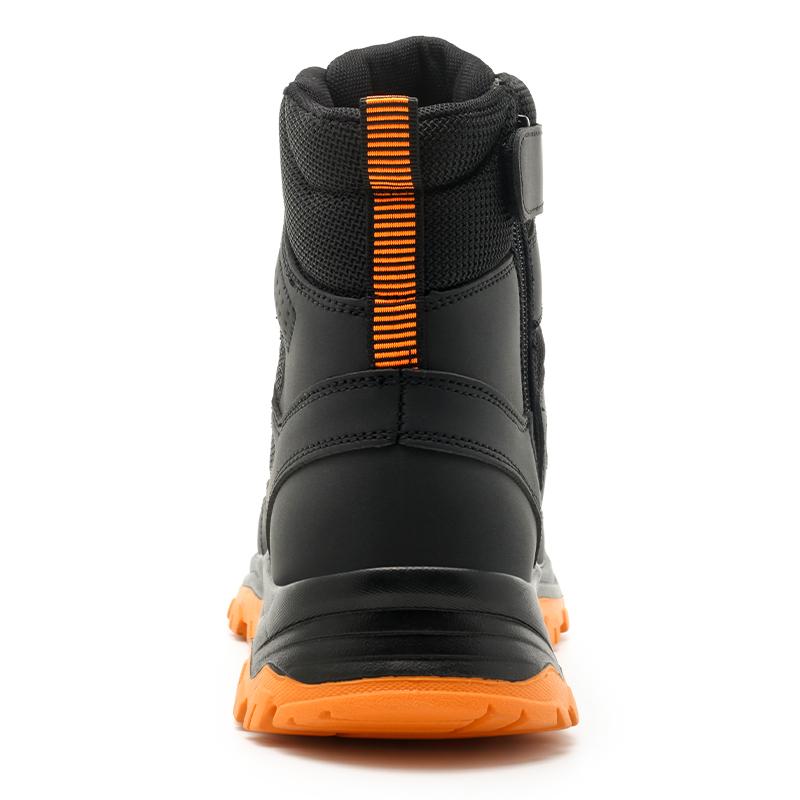 High Top Safety Shoes Steel Toe Boots Non Slip Rubber Sole Breathable Design Indestructible Shoes For Warehouse & Logistics Work
