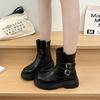 Fashion Style Cool Punk Motorcycles Boots Female Platform Wedges  Short Boots Women Shoes Women's Boots