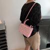 Trendy Street Style Soft Pu Leather Square Shoulder Bag With Cell Phone Pocket