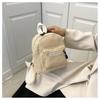 Cute Mini Plush Backpack for Kids Adult Parent-Child Shoulder Bag Autumn Lamb Fleece High-capacity Student Samll Backpack