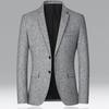 Männer Blazer Einfarbig einreiher Herbst Winter Revers Tasten Anzug Jacke für Den Täglichen Verschleiß