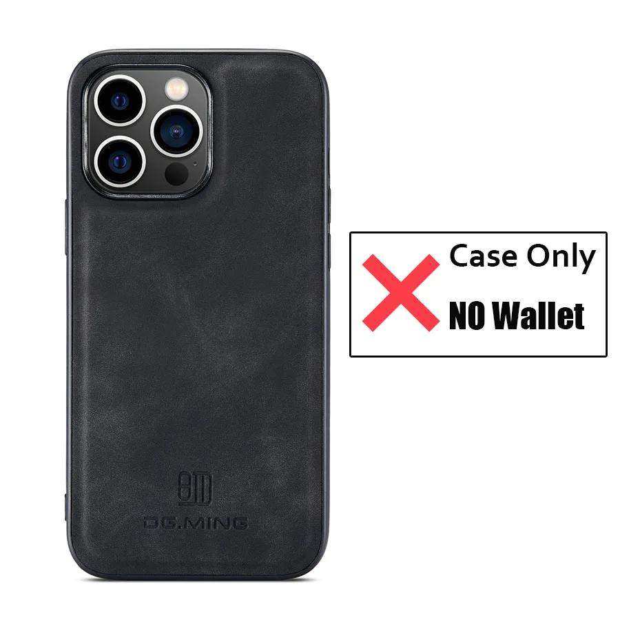 Magnetic Card Holder Wallet Case for iPhone 15 14 Plus 11 12 13 Pro XS Max X XR Magnet Detachable Money Stand Leather Cover