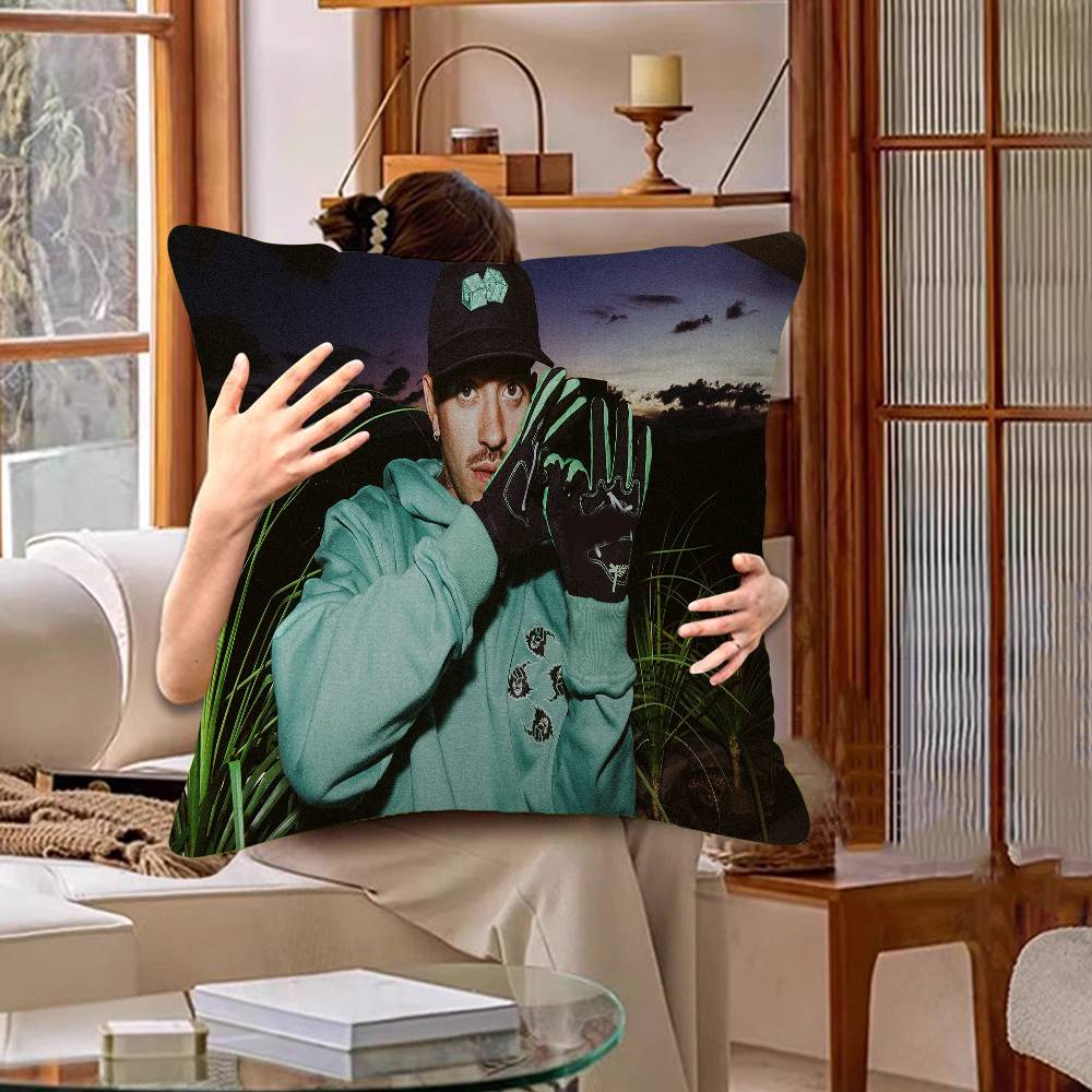 Ferxxo Hot Singer Feid Ferxxo Cushion Cover Polyester Sofa Cushions Decorative Throw Pillows Home Decoration Pillowcover