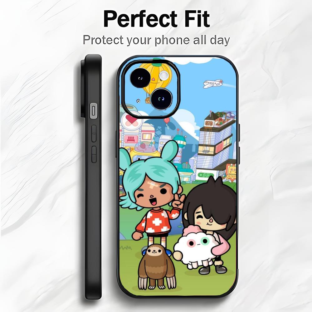 Fun Kids Game T-Toca Life World Phone Case Phone Case Soft Packaging Lightweight For iPhone17 16 15 14 13ProMax