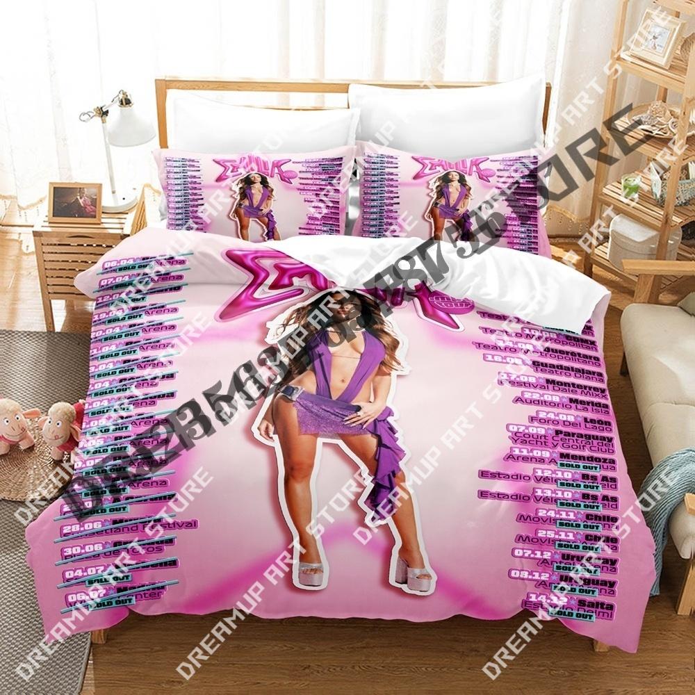 3D Print Emilia Mernes Singer Bedding Set Twin Queen King Full Size Duvet Cover Pillowcase Bed boys girls Adult Home Textiles