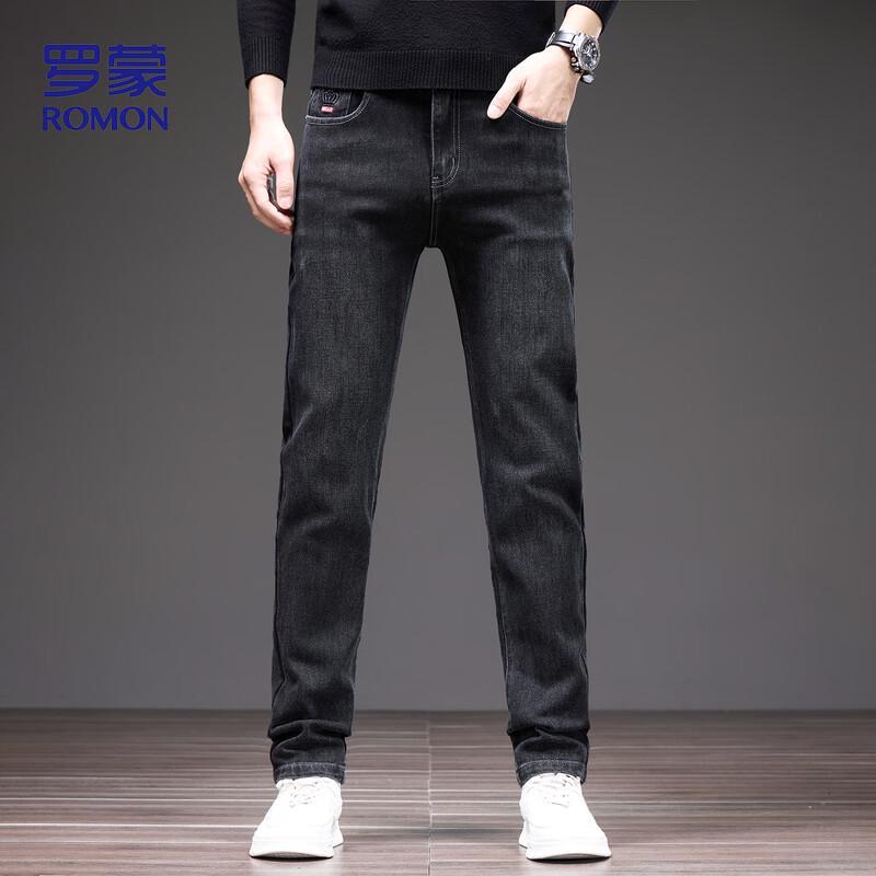 

ROMON Мужские джинсы стрейч прямого кроя в стиле business casual 3168 32