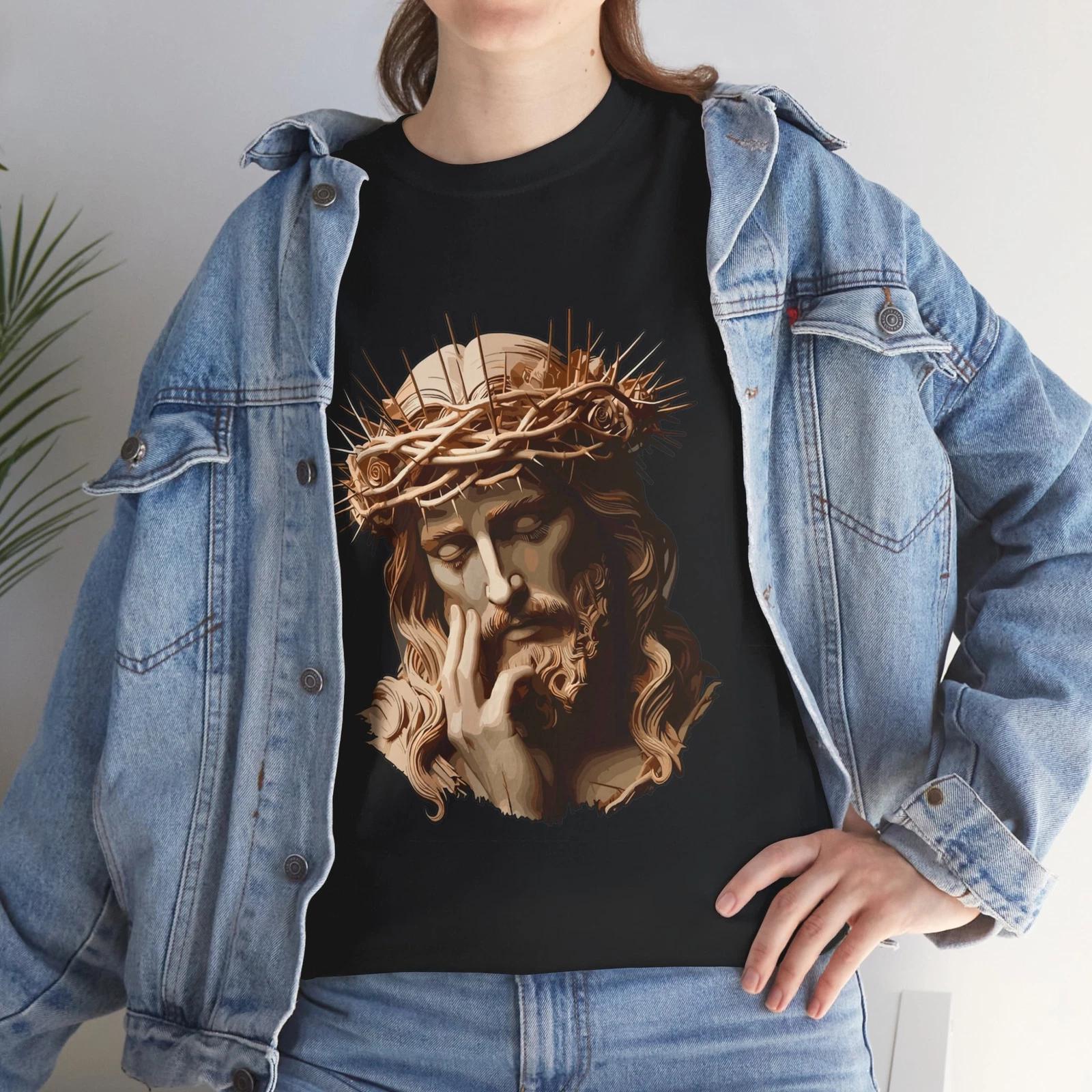 JESUS IS MY LORD AWESOME PRINT T SHIRT Unisex Heavy Cotton Tee XL