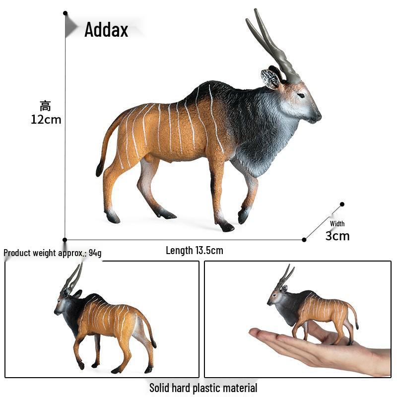 Wildlife Simulation Model: Tiger, Lion, Panda, Elephant, Rhinoceros, Kangaroo, Leopard, Horse, Sheep Toy Set