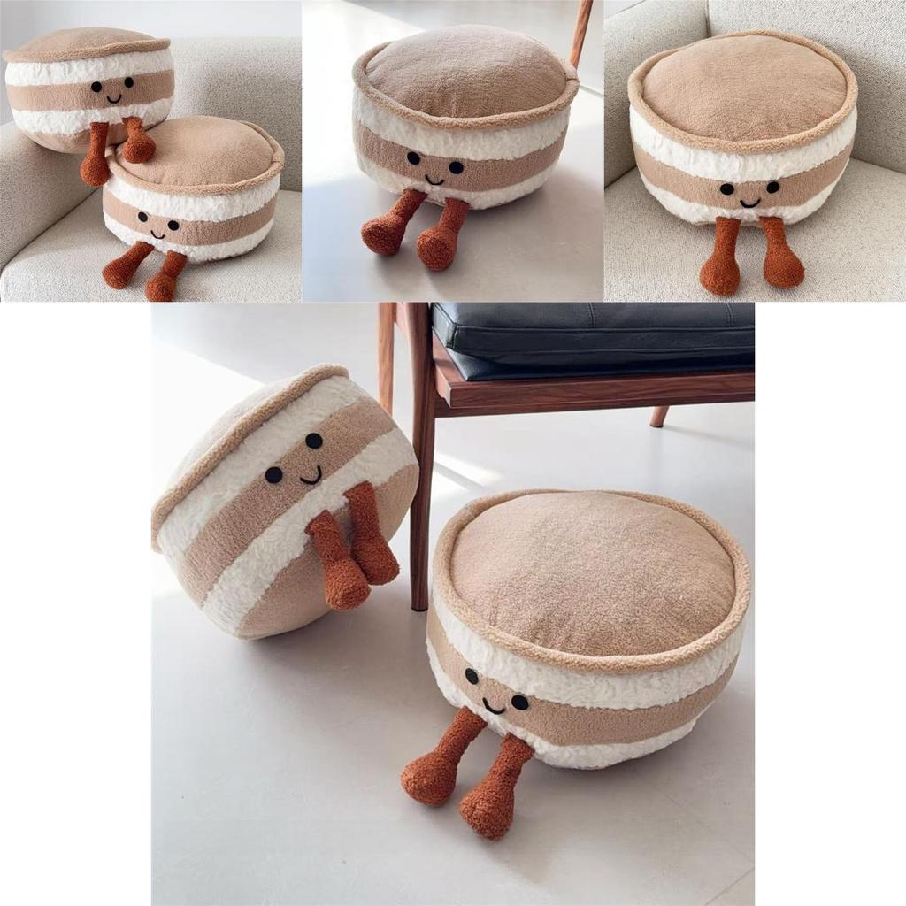 Süßes Kuchen-Plüschkissen für die Heimdekoration Weiches kurzes Plüschkissen für Sofa, Wohnzimmer, Bett