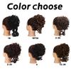 XINRAN Chignon Désordonné Synthétique Court Bouclé Extension Queue de Cheval Élastique Cordon de Serrage Lâche Grand Bouclé Clip In Pièces de Cheveux Pour Femmes Usage Quotidien