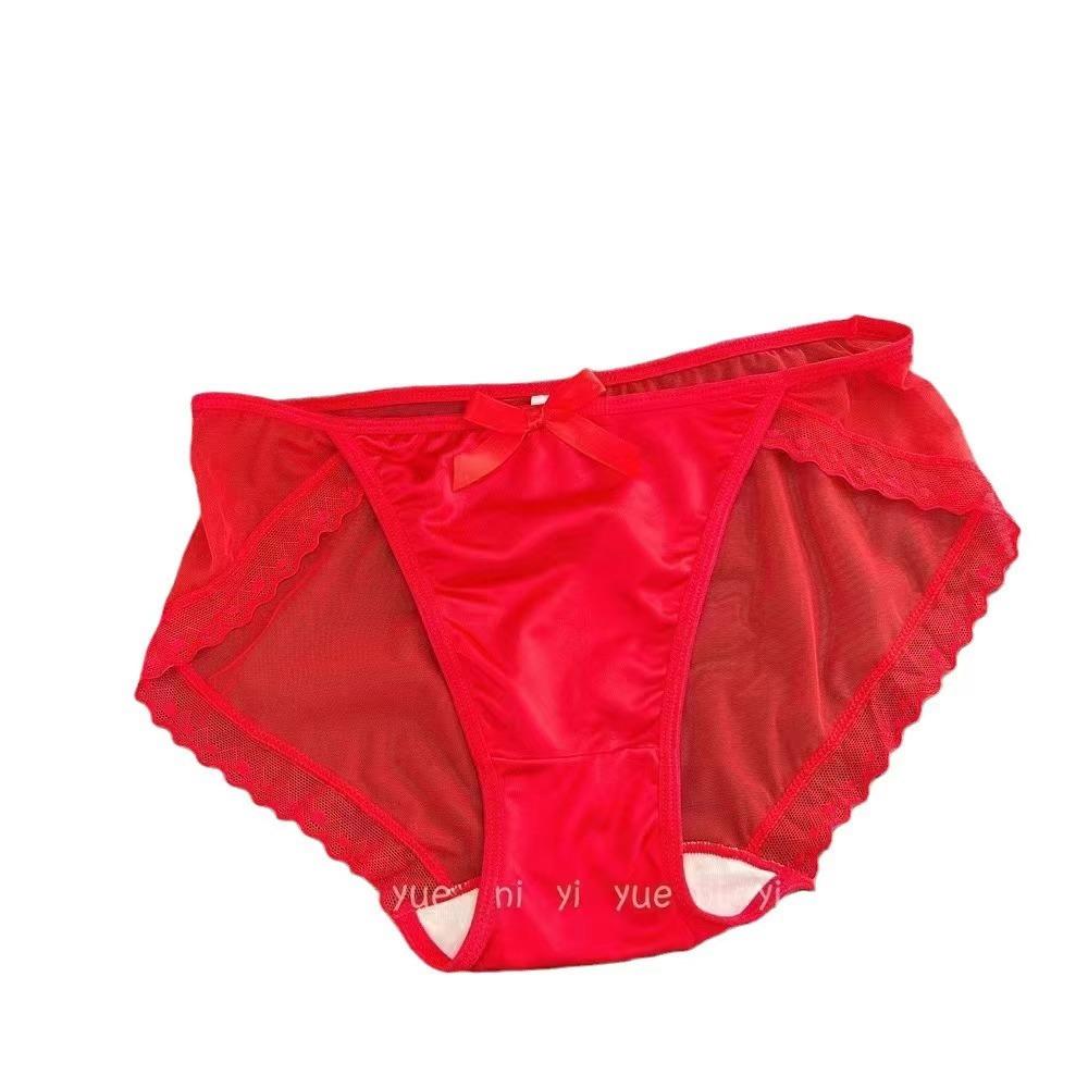 French-style Sexy Lace Mesh Women's Panties Thin Quick-drying Skin-friendly Seamless Briefs