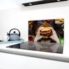 Szklana płyta ochronna na kuchenkę 90x52 Hamburger