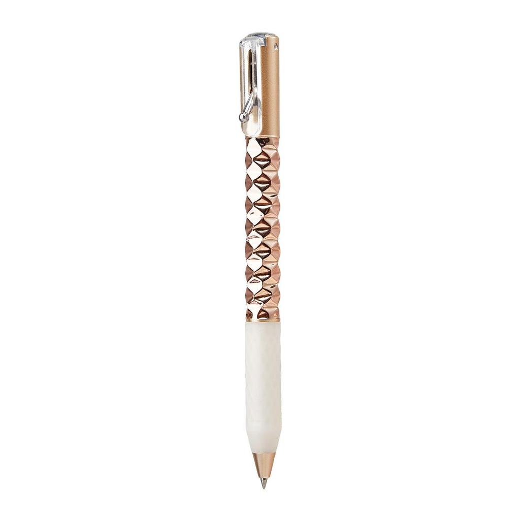 Rhombus Geometric Retractable Pen - Quick-Drying, 0.5mm Bullet Tip, High-Value Design