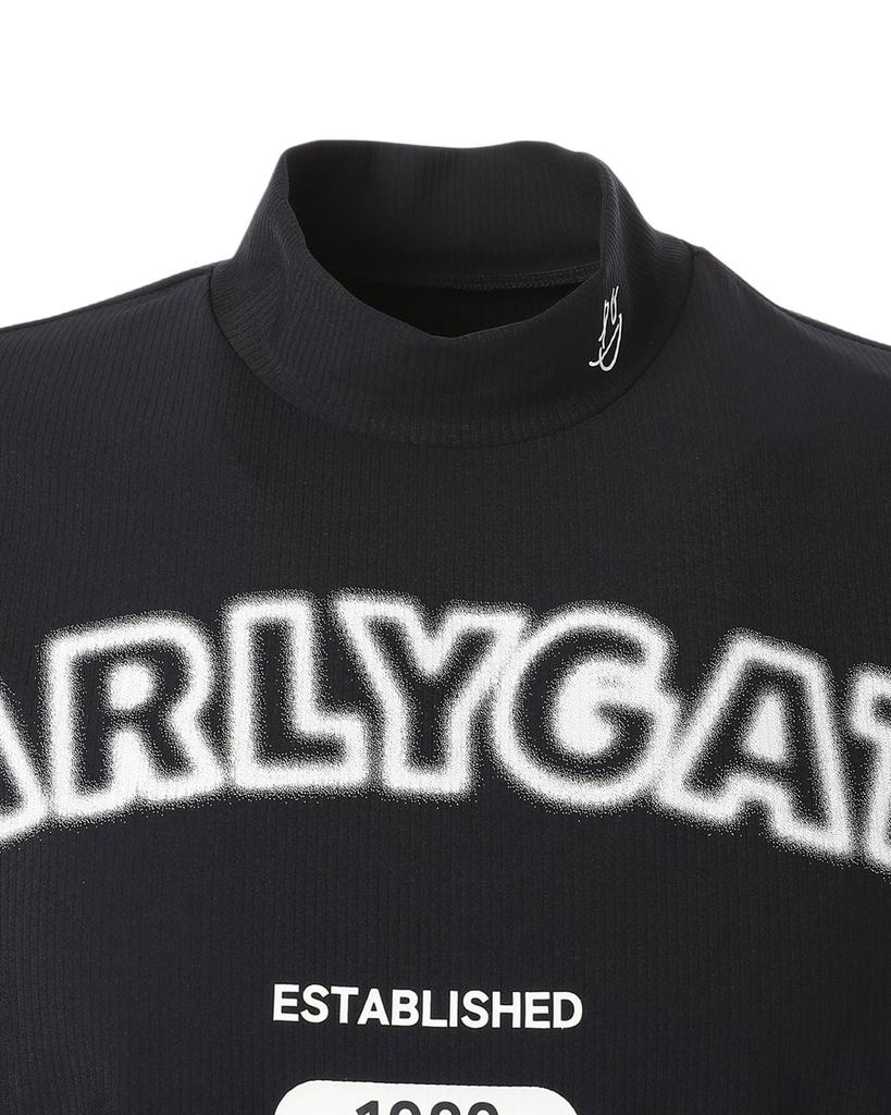 PEARLY GATES Short Sleeve High Neck Shirt Moisture Golf Size 5 Men's (4-Way Ripple, Wicking, Quick-Drying) / / 053-5167201 120_Dark Navy, [L]