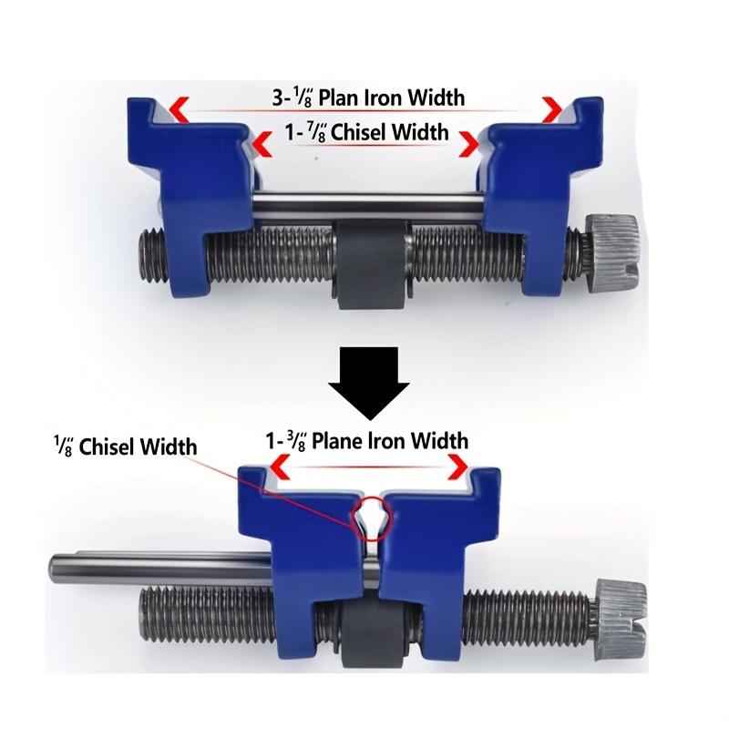 Adjustable Angle Honing Guide with Stone Holder, Professional Sharpening Fixture for Chisels and Planes