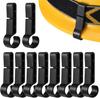 4-20 Pieces Helmet Headlight Hooks - Black ABS Plastic Headlamp Clips for Various  Hard Hat, Working Secure Helmet Accessories