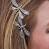 New Elegant Vintage Dragonfly Hairpins Bridal Headdress Zircon Accessories Gift Crystal Fashion V4S8