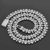 Hip Hop Flip Clasp Cross Maple Leaf Chain Zircon Necklace Accessories Women's Jewelry