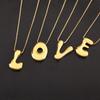 Nidin High Quality Creative Trend A-Z Letters Charm Pendant Necklace For Female Male Name Initials Alphabet Jewelry Accessories