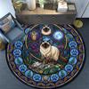 Wild Cats Symbols Round Area Rug Under Office Chairs Bedroom Living Room Home Decor