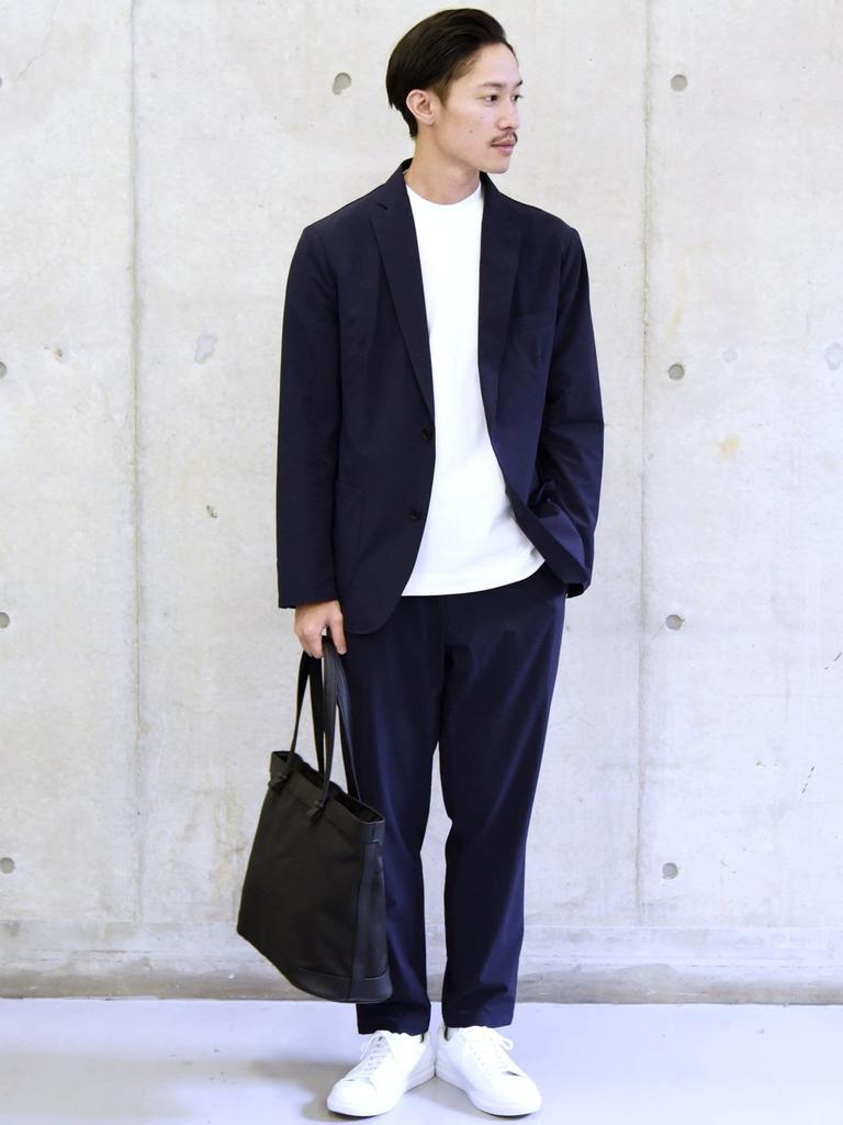 Ships Shrink Leather and Fabric Combination Tote Bag for Men, 118433436, Black, One Size