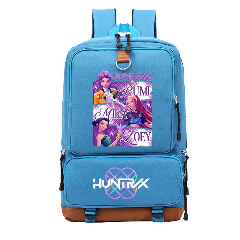 Anime Cartoon Peripheral Korean Version Student Schoolbag Large Capacity Leisure Travel Bag Personalized Printing Backpack