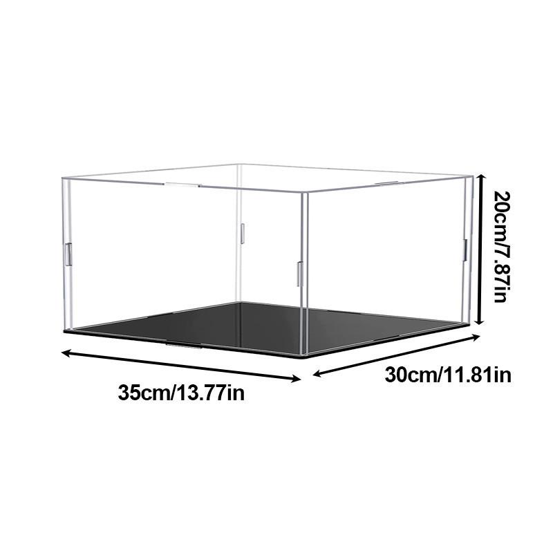 Transparent Storage Box Acrylic Model Display Box Countertop Box Organizer Stand Dustproof Protection Showcase for Action Figures/Toys/Collectibles