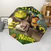 Custom Name Shrek Theme Automatic Umbrella, Lightweight & Portable, 8 Rib, Perfect for Outdoor Travel, Birthdays, Christmas, Gifts.