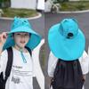 Anti-UV Fisherman Hat Wide Brim Bucket Hat New Beach Hat  Boys Girls