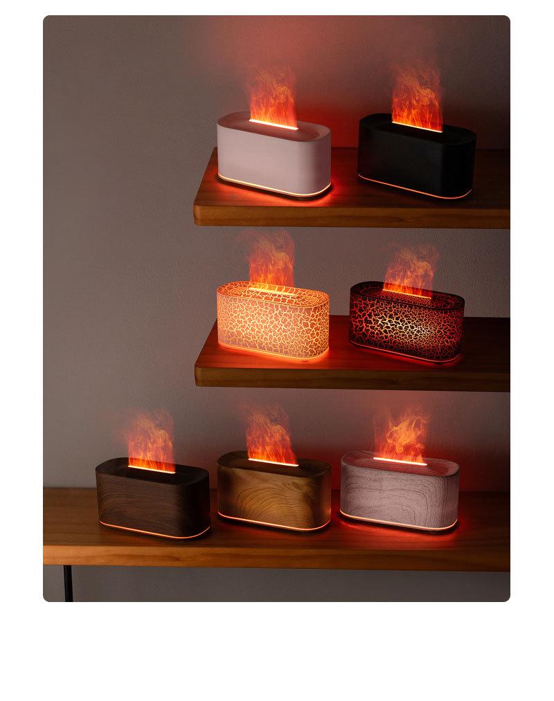 Creative Seven-Color Flame Aroma Diffuser & Humidifier
