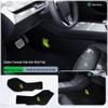 Nappa Leather Anti-Kick Pads for Model 3/Y Console Sides - Stain-Resistant Interior Protection