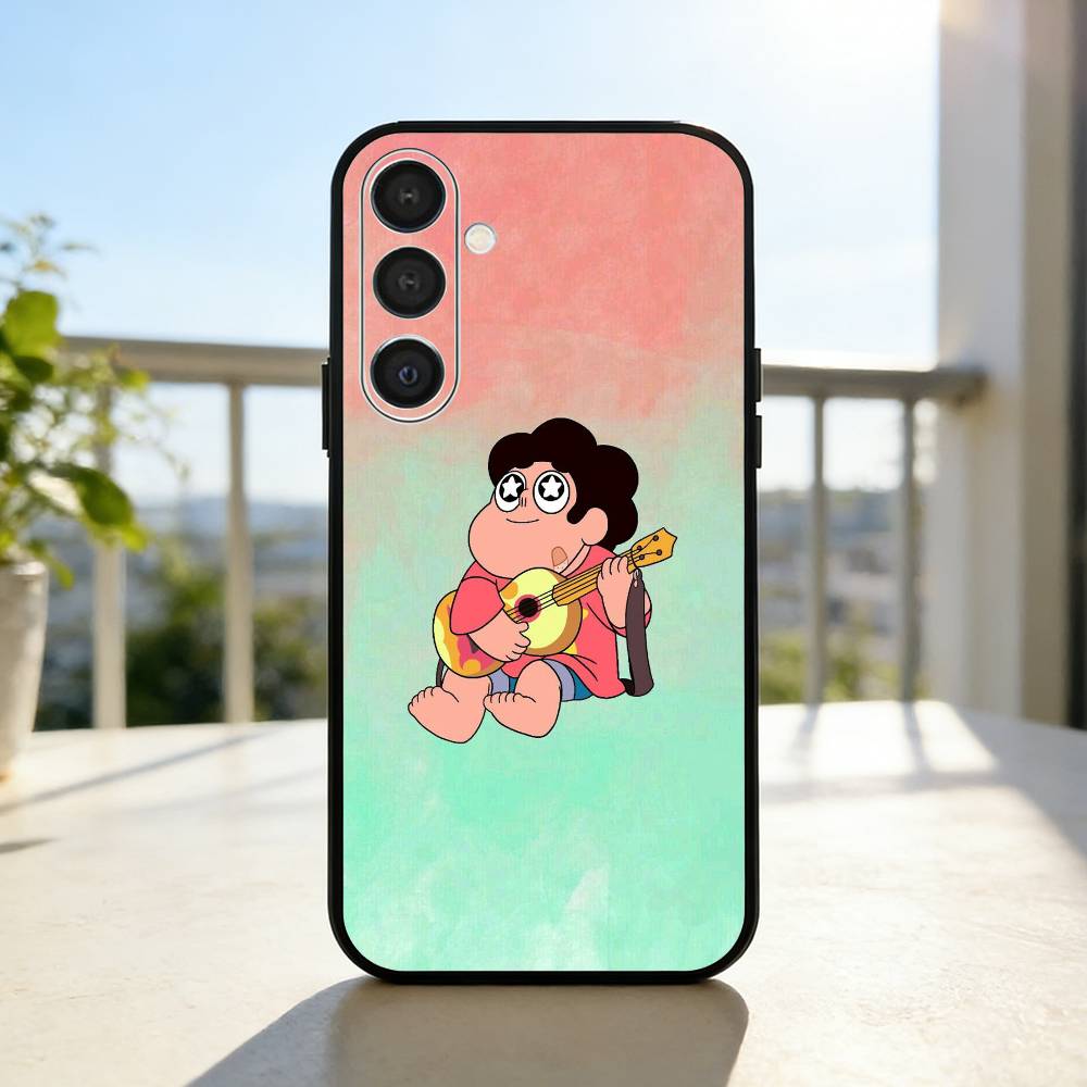 Cartoon Warm S-Steven U-Universe Phone Case For Samsung  A73,72,71,A52,51,40,41,A22,A32,31,A13, Soft Black Shell Samsung a31
