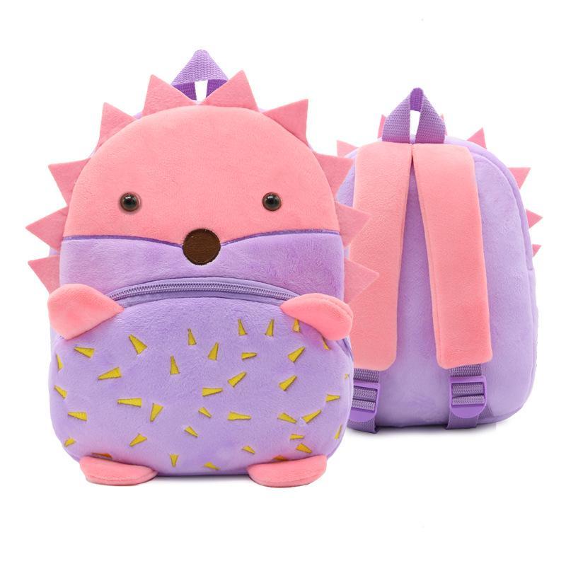 Cute Cartoon Animal Children's Backpack Stall Supply Backpack Kindergarten Plush Backpack Children's Bag Can Be Ordered
