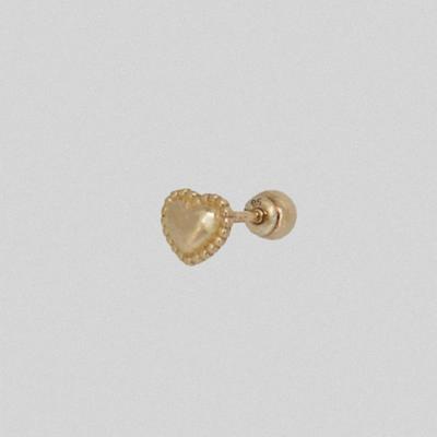 Youngglow 14k Plumpy Heart Piercing