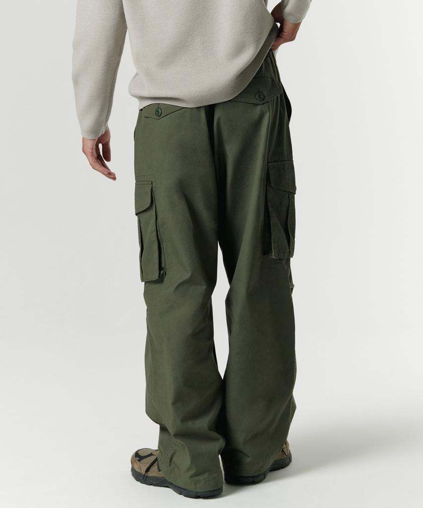 Musinsa Standard [City Leisure] Wide Belted Cargo Pants [Khaki]