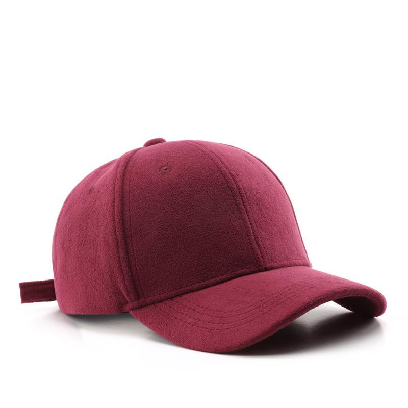 Solide Samt Baseballkappe Für Damen Herren Winter Neu Warm Snapback Sonnenhut Outdoor Sport Hip Hop Baseballkappen Herbst Casquette