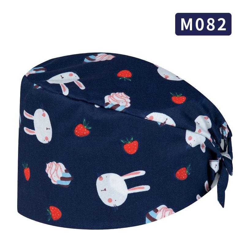 Unisex All-Cotton Printed Surgical Cap for Medical and Food Services
