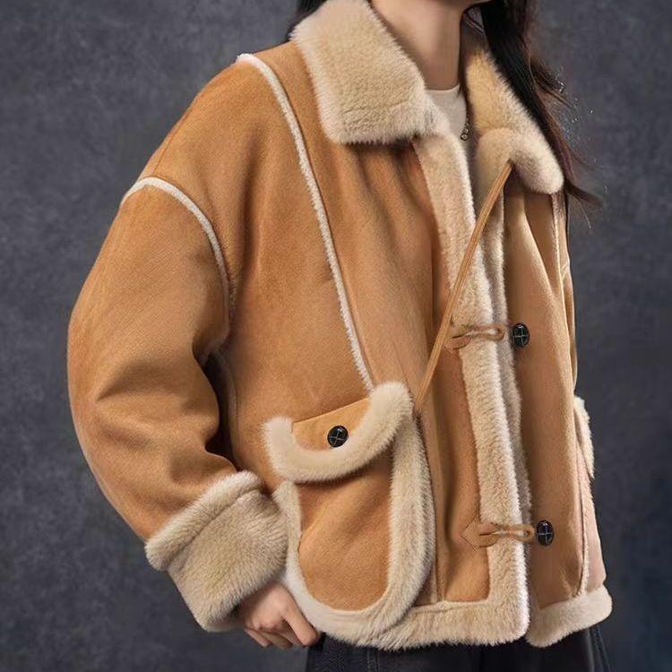 

Зимняя свободная стеганая повседневная куртка для миниатюрных женщин, синяя, с утолщенным меховым дизайном, со стойкой, верхняя одежда XL