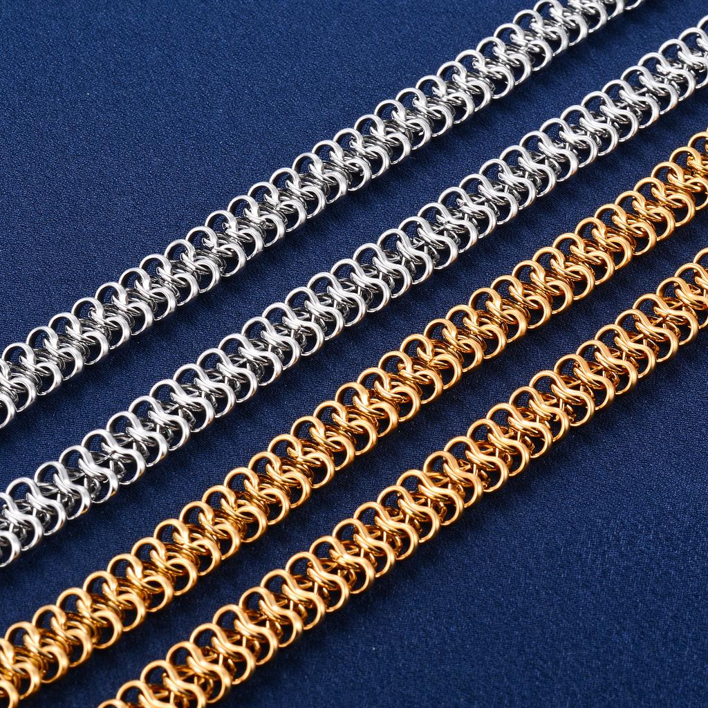 12mm Einzigartige Edelstahl Grobgliedrige Halskette Glied Centipede Kette für Männer Frauen Punk Hiphop Rock Junge Heavy Metal Schmuck Choker