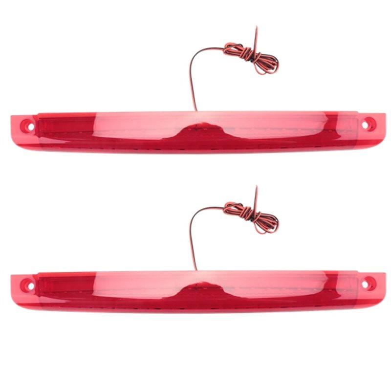 Universal 12V 20 LED Red Light 2Pcs Car Motorcycle 3RD High Mount Brake Tail Stop Light