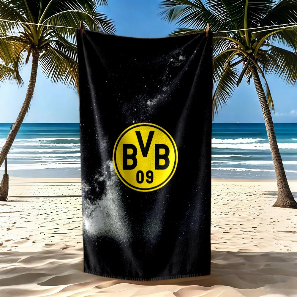 Borussia Dortmund Beach Towel Super Soft Absorbent Comfortable Lightweight Perfect For Traveling Yoga Camping And Swimming