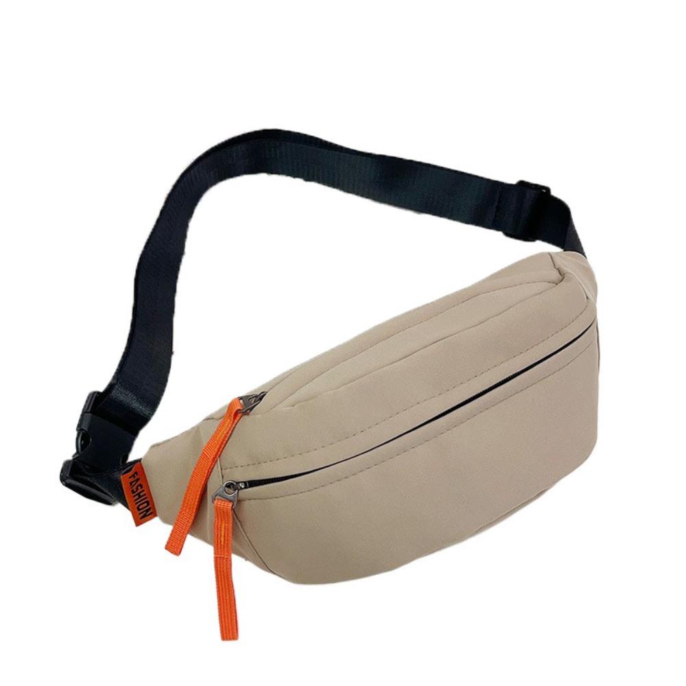Multi-pocket Nylon Waist Bag Adjustable Shoulder Strap Diagonal Shoulder Bag Men Chest Bag  Male