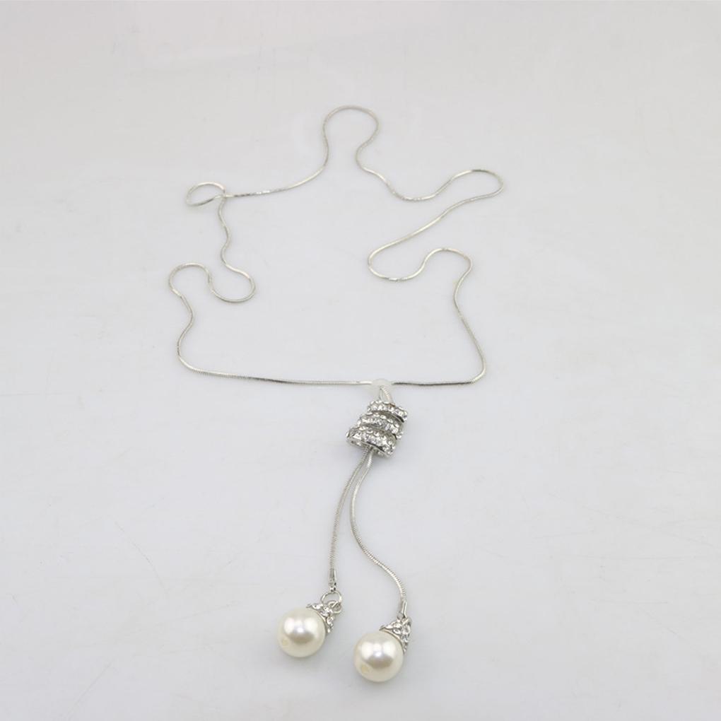 Necklace Artificial Pearls Adjustable Pendant Indoor Outdoor Ceremony Camping Dressing Family Reunion Jewelry Birthday Gift