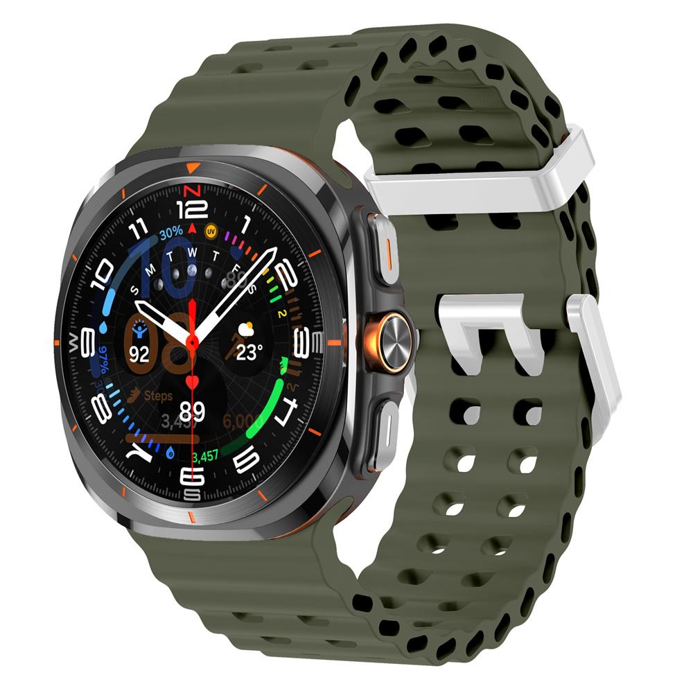 Silicone Breathable Strap For Samsung Galaxy Watch Ultra 47mm Marine Wristband Bracelet Galaxy Watch Ultra(2025) 47mm  Watchband