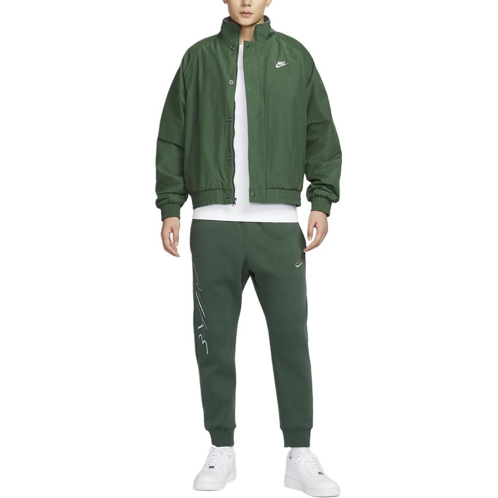 Nike Loose Soft Minimalist Long Sleeve Jacket Men Jackets Green FZ0657-323