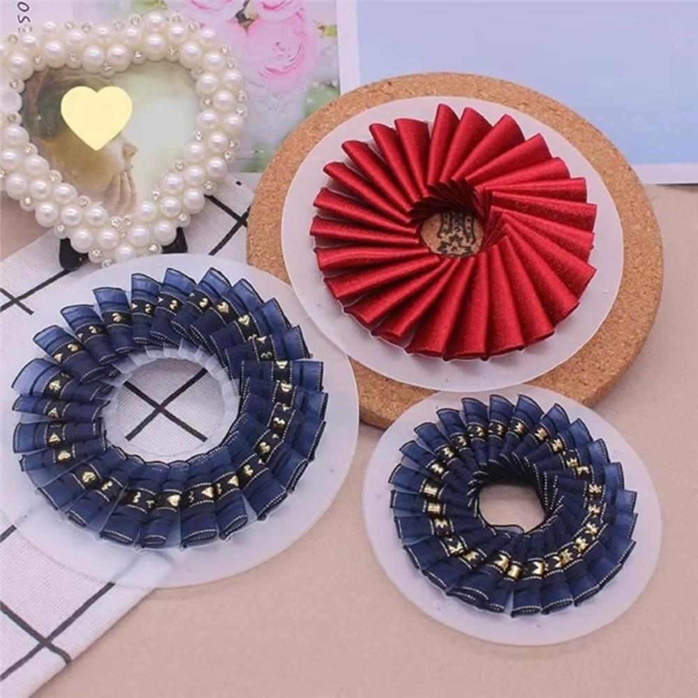 9cm 12cm 15cm Rosette Maker Ribbon Flowers DIY Ribbon Flower Making Tool Clear Tabletop Figurines Fabric Flower Maker Crafting