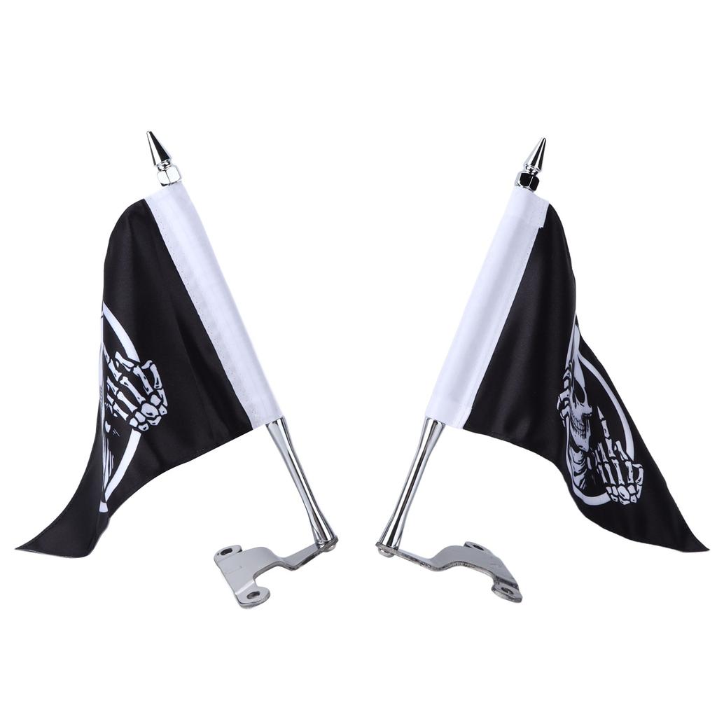 Kit de Montagem de Mastro de Bandeira para Tampa do Porta-Malas com Bandeira de Caveira L R Substituição para Gold Wing Tour DCT 2018?2020