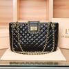 Autumn and Winter New Women's Bags Large-capacity Diamond Chain Bags High-end Sense Solid Color Tote Bags Fashionable Single Underarm Shoulder Bags