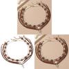 Punk Style Geometric Necklace With Heart Pendant And Pearl Layering For Womens Daily Wear
