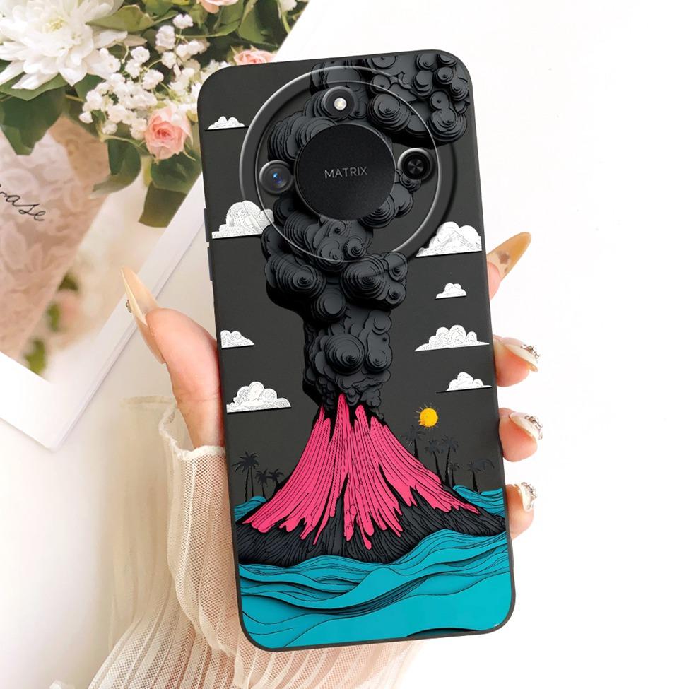 6.8'' For Honor X9c Smart Case Silicone Fashion Luxury Cute Cartoon Painted Cover For Honor X9c Smart Funda